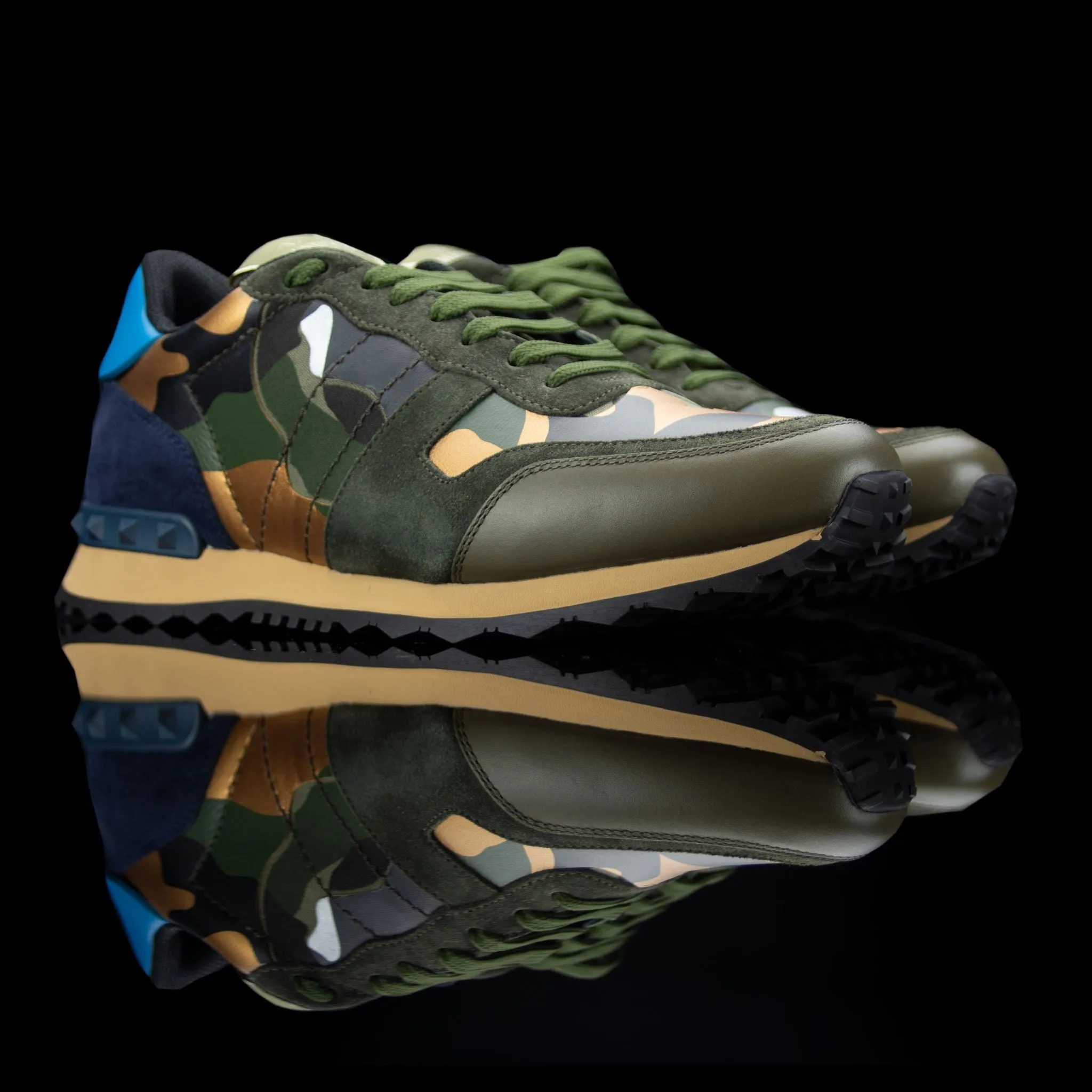Valentino Rockstud Camo Sneakers