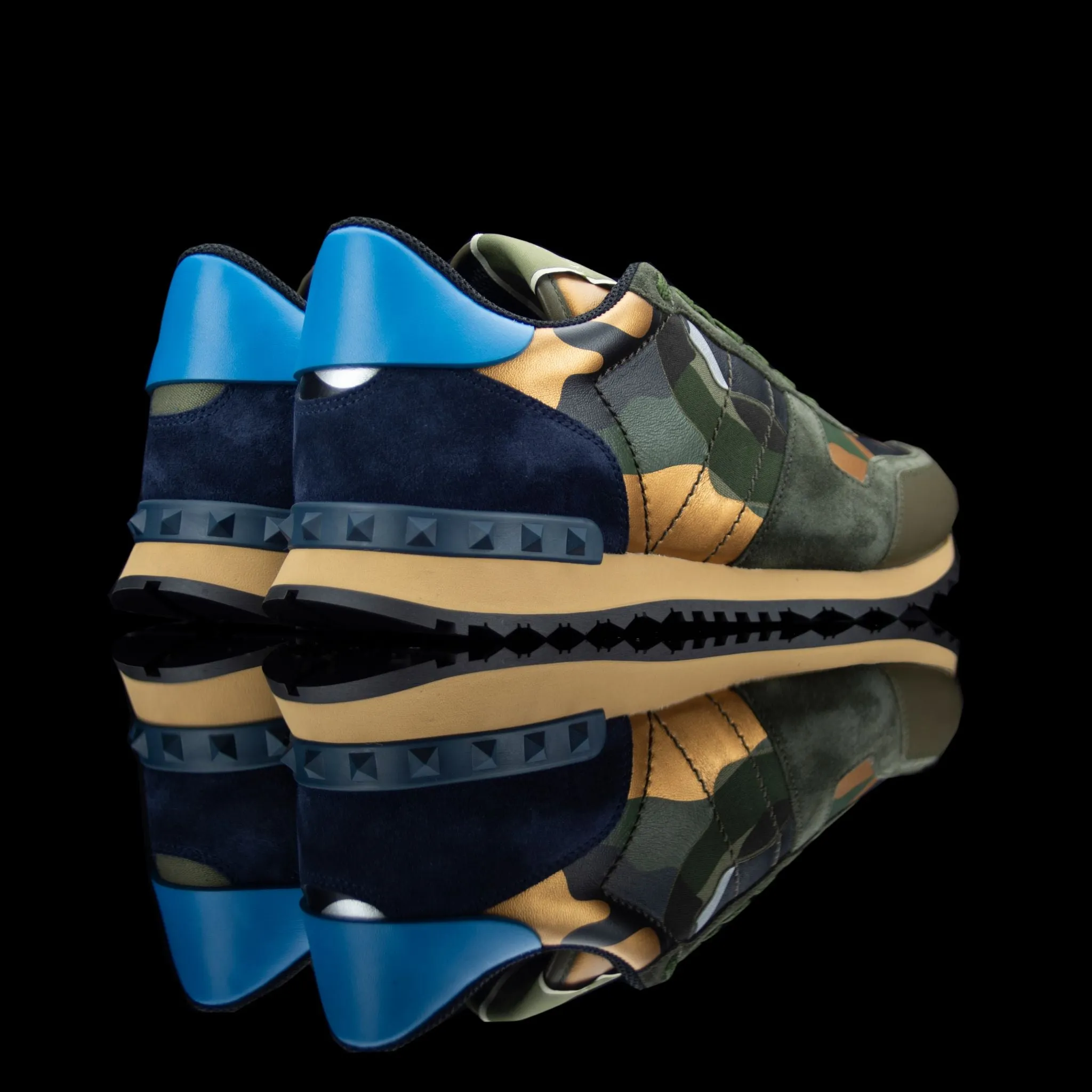 Valentino Rockstud Camo Sneakers
