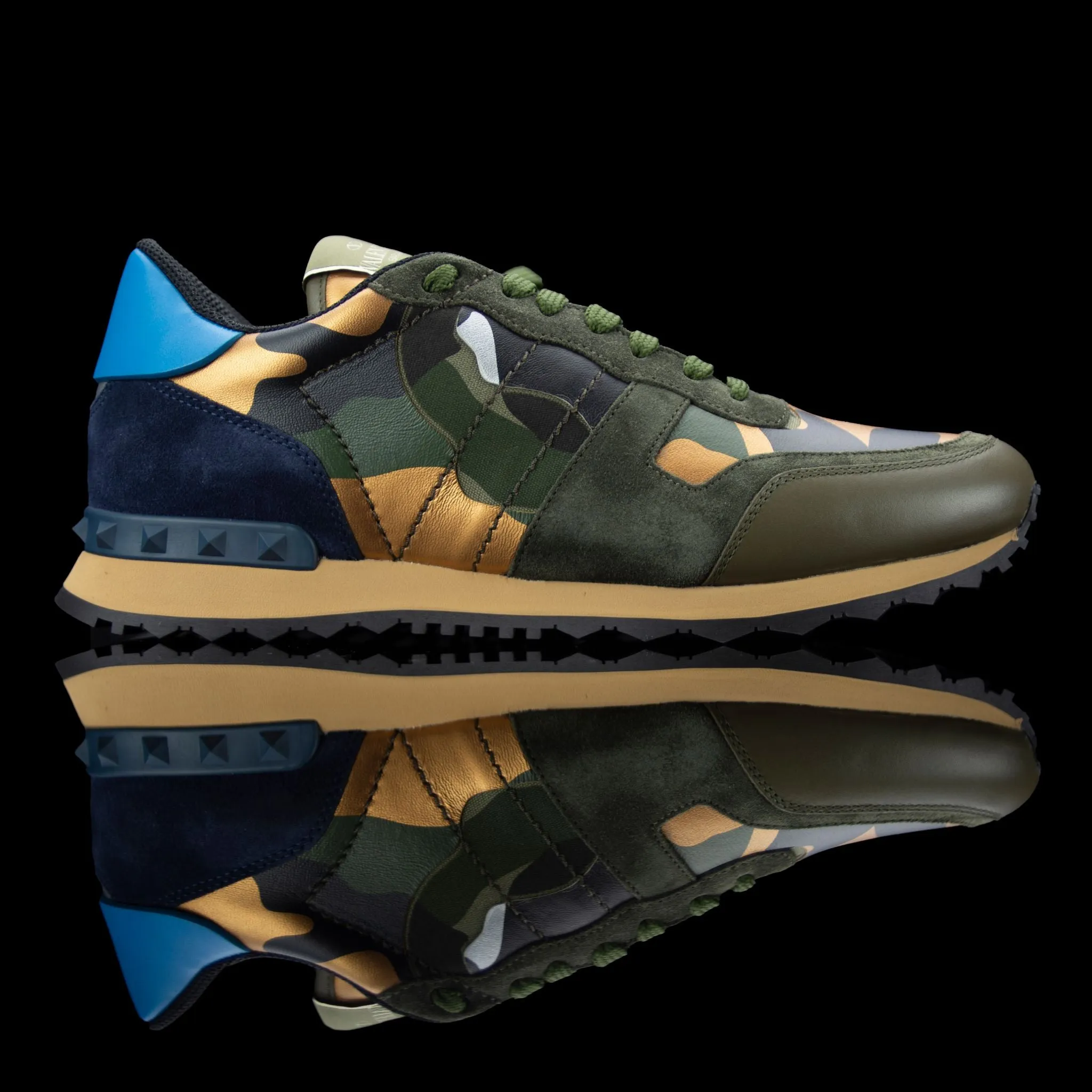 Valentino Rockstud Camo Sneakers