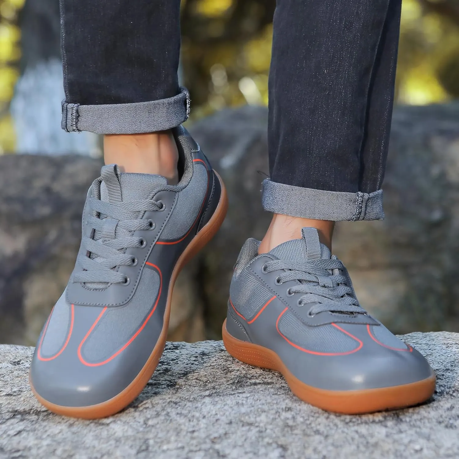 Walking Shoes Wide Toe Minimalist Zero Drop Shoes Breathable Fashion Sneakers Snea