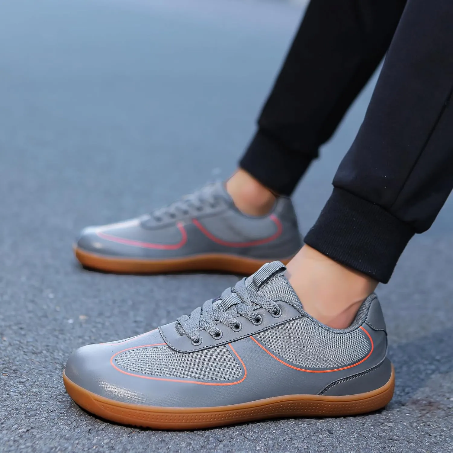 Walking Shoes Wide Toe Minimalist Zero Drop Shoes Breathable Fashion Sneakers Snea