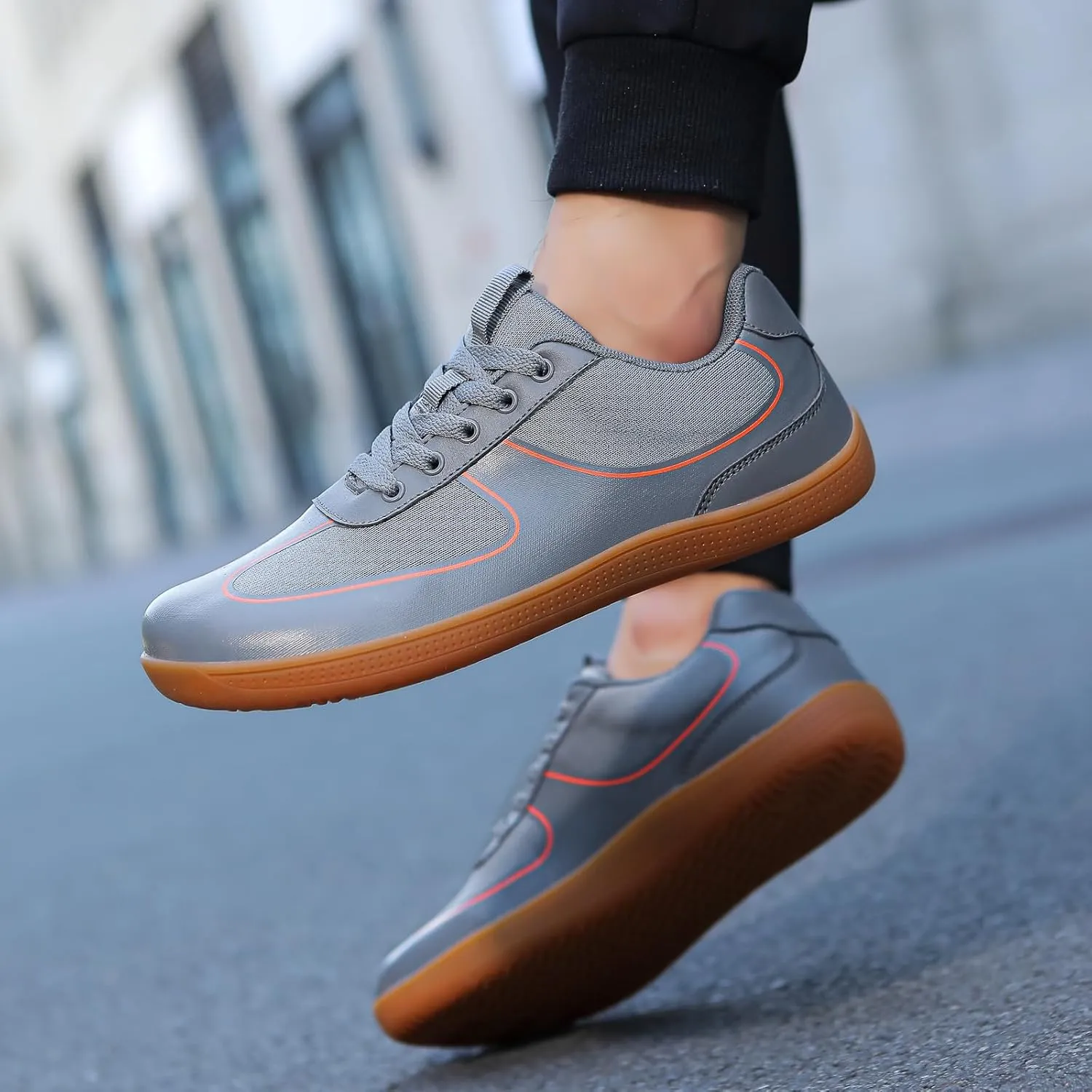 Walking Shoes Wide Toe Minimalist Zero Drop Shoes Breathable Fashion Sneakers Snea