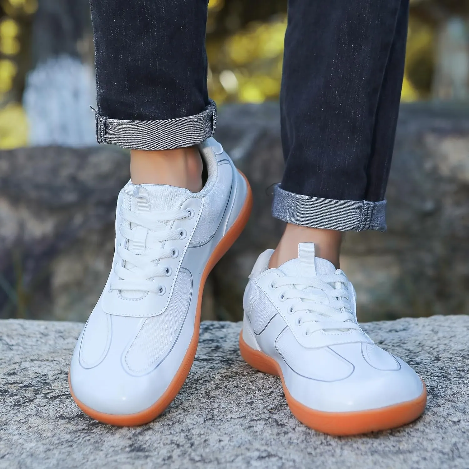 Walking Shoes Wide Toe Minimalist Zero Drop Shoes Breathable Fashion Sneakers Snea
