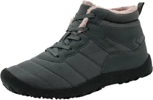 Winter Boots for Women Waterproof Mens Hiking Sneakers Shoes Warm Boots Slip On Barefoot Shoes Grounded Footwear Knee High Botas Women Men Winter Booties