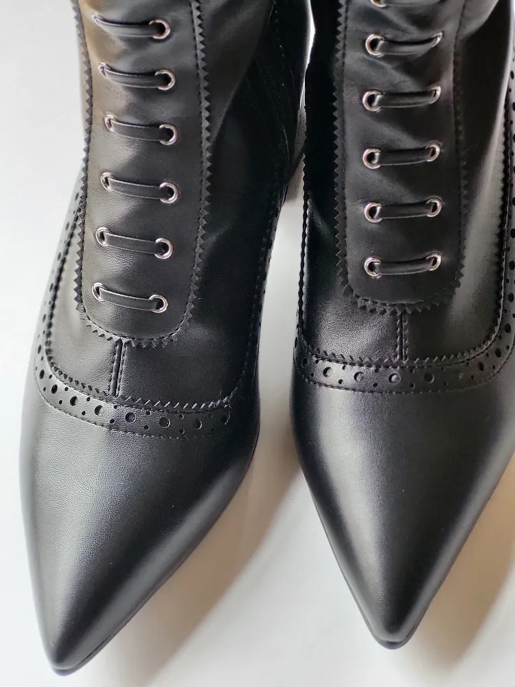 Witchy Tall Victorian Black Witch Boot, Witchy Booties, Witch Shoes, Witchy Clothing, Witch Boots, Boots, Witch, Occult, Boho Chic
