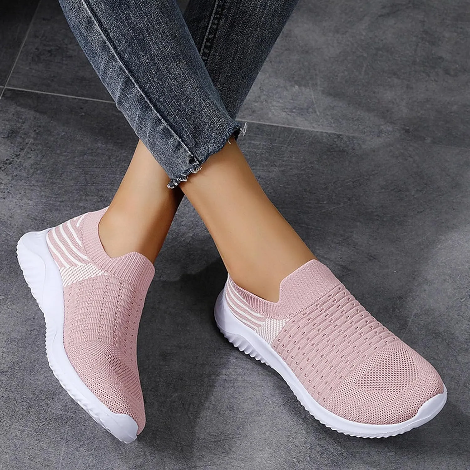 Womans Athletic Shoes Womens Walking Running Shoes Lightweight Breathable Tennis Shoes Non Slip Workout Sneakers