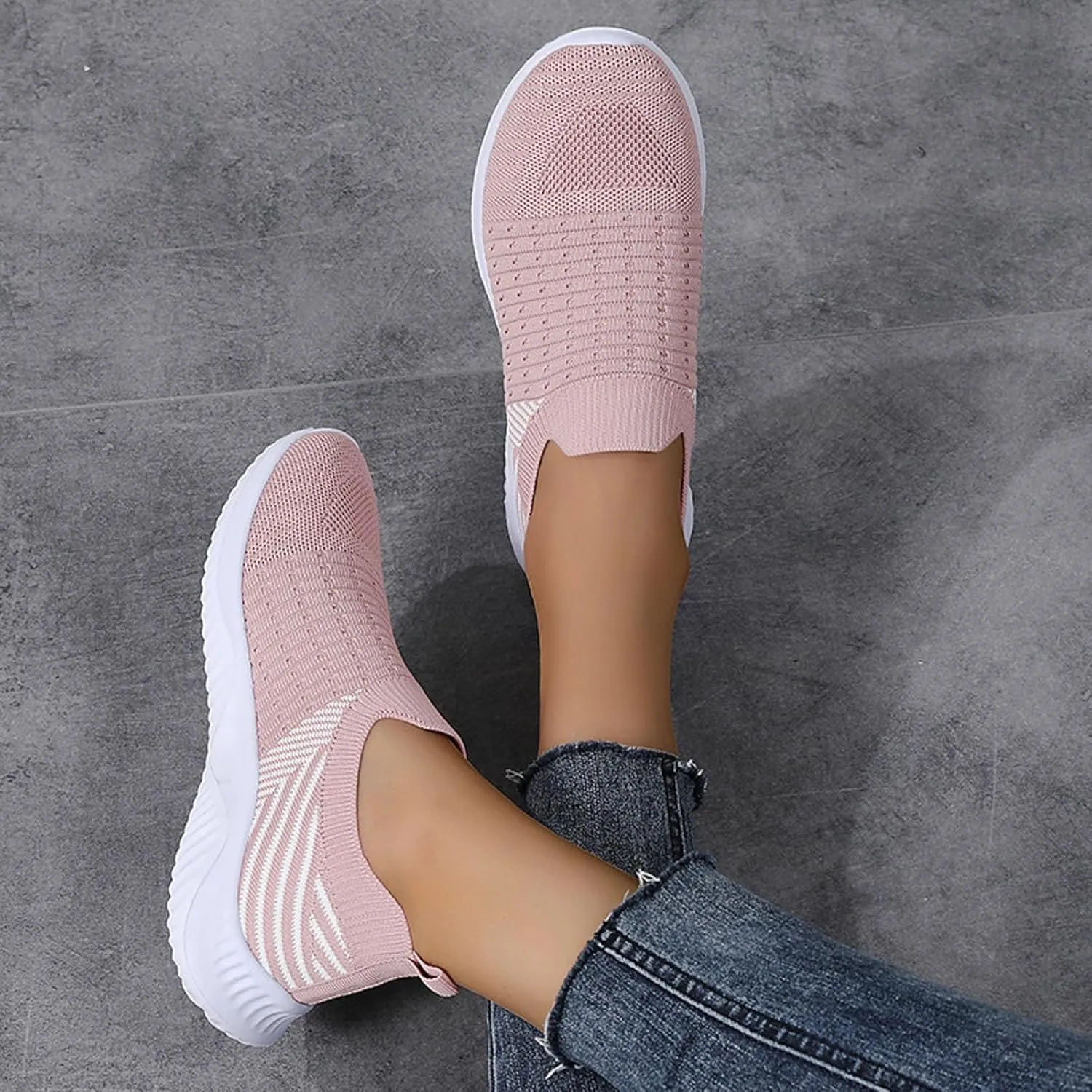 Womans Athletic Shoes Womens Walking Running Shoes Lightweight Breathable Tennis Shoes Non Slip Workout Sneakers