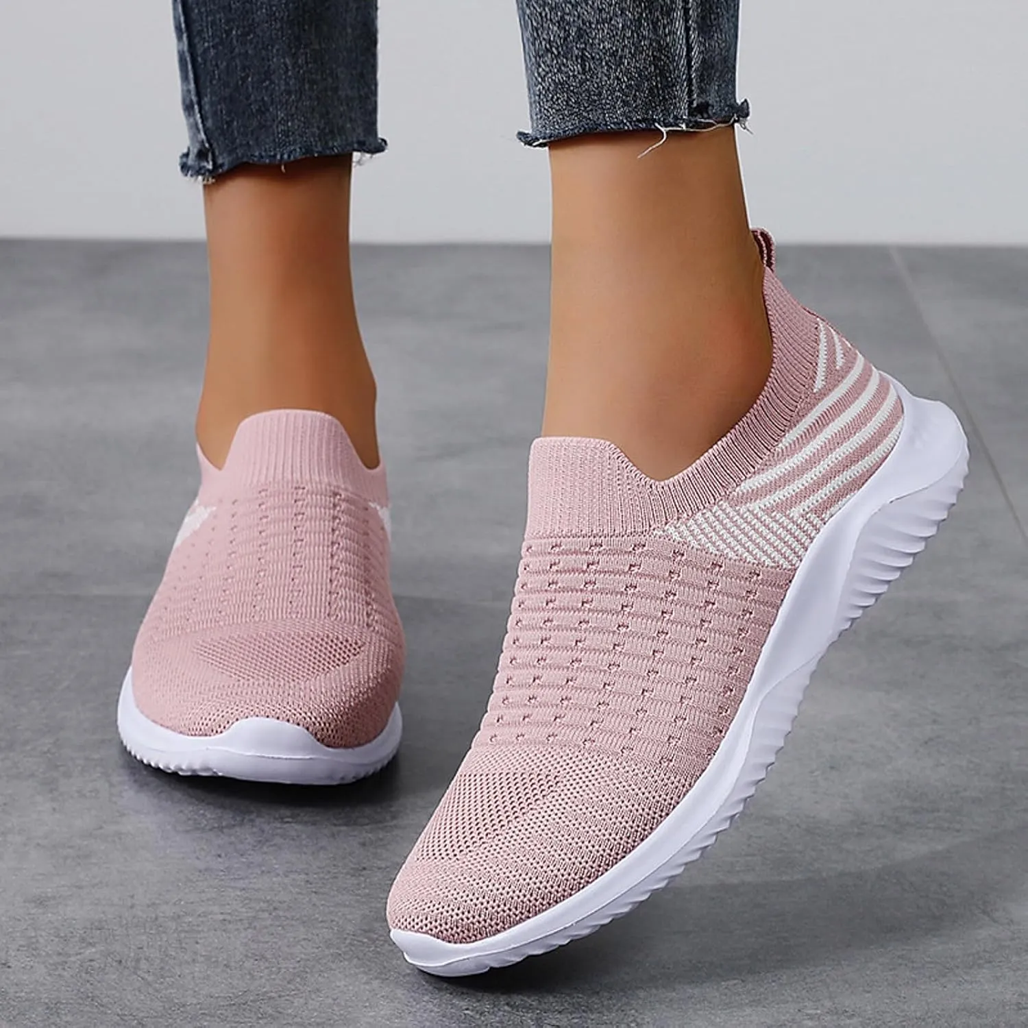 Womans Athletic Shoes Womens Walking Running Shoes Lightweight Breathable Tennis Shoes Non Slip Workout Sneakers