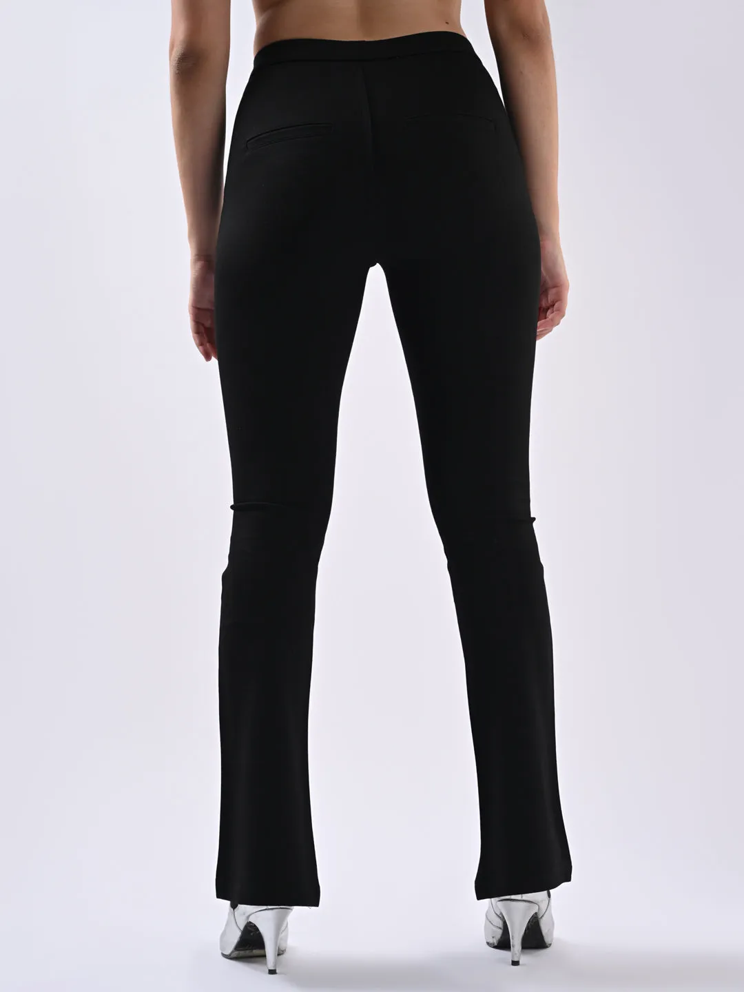 Women Black Flare Tregging