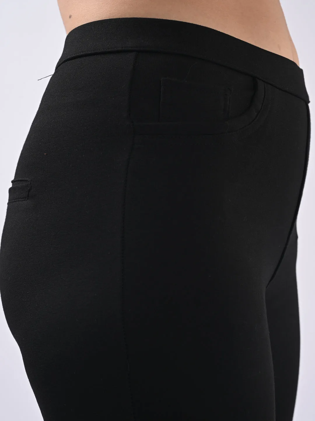 Women Black Flare Tregging