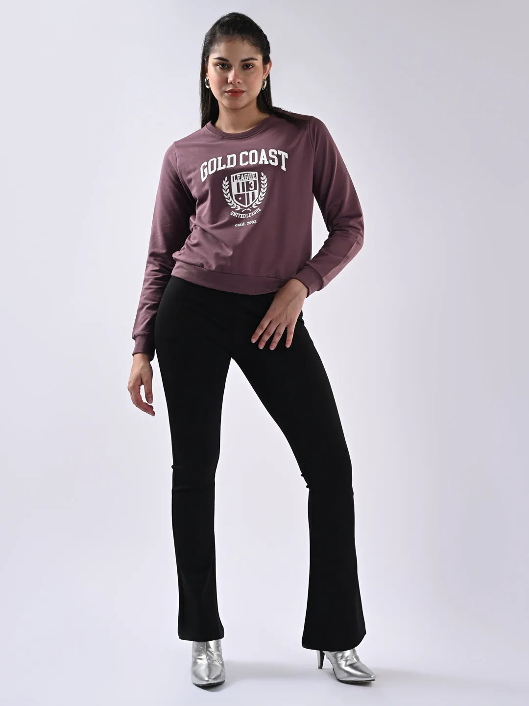 Women Black Flare Tregging