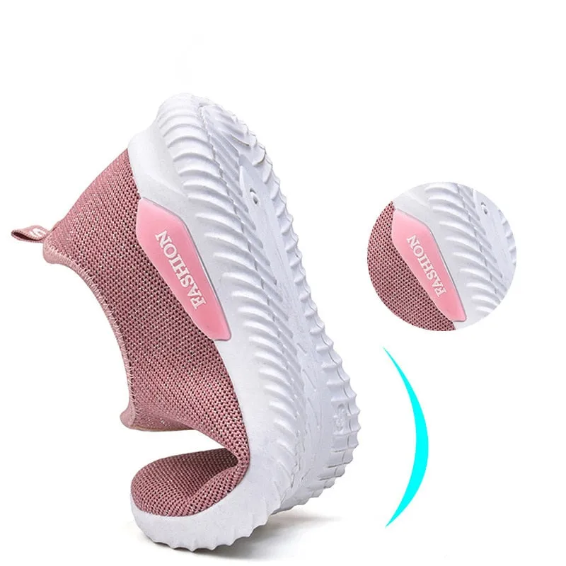Women Fashion Sock Flats Sneakers