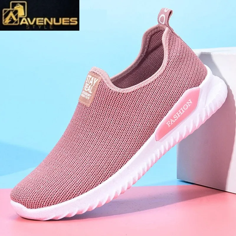 Women Fashion Sock Flats Sneakers