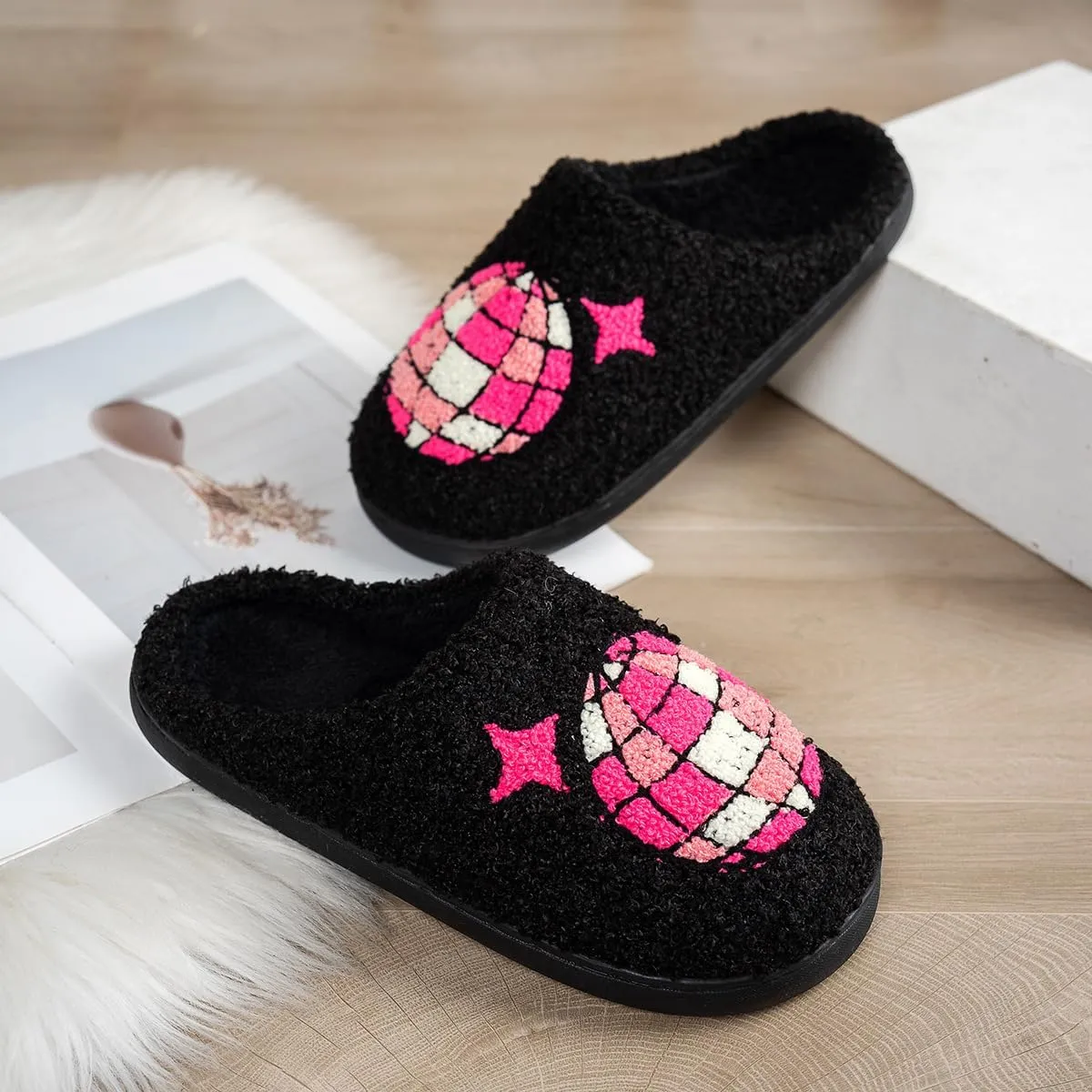 Women Slippers Cute House Slippers Soft Cozy Warm Slippers Plush Warm Home Shoes