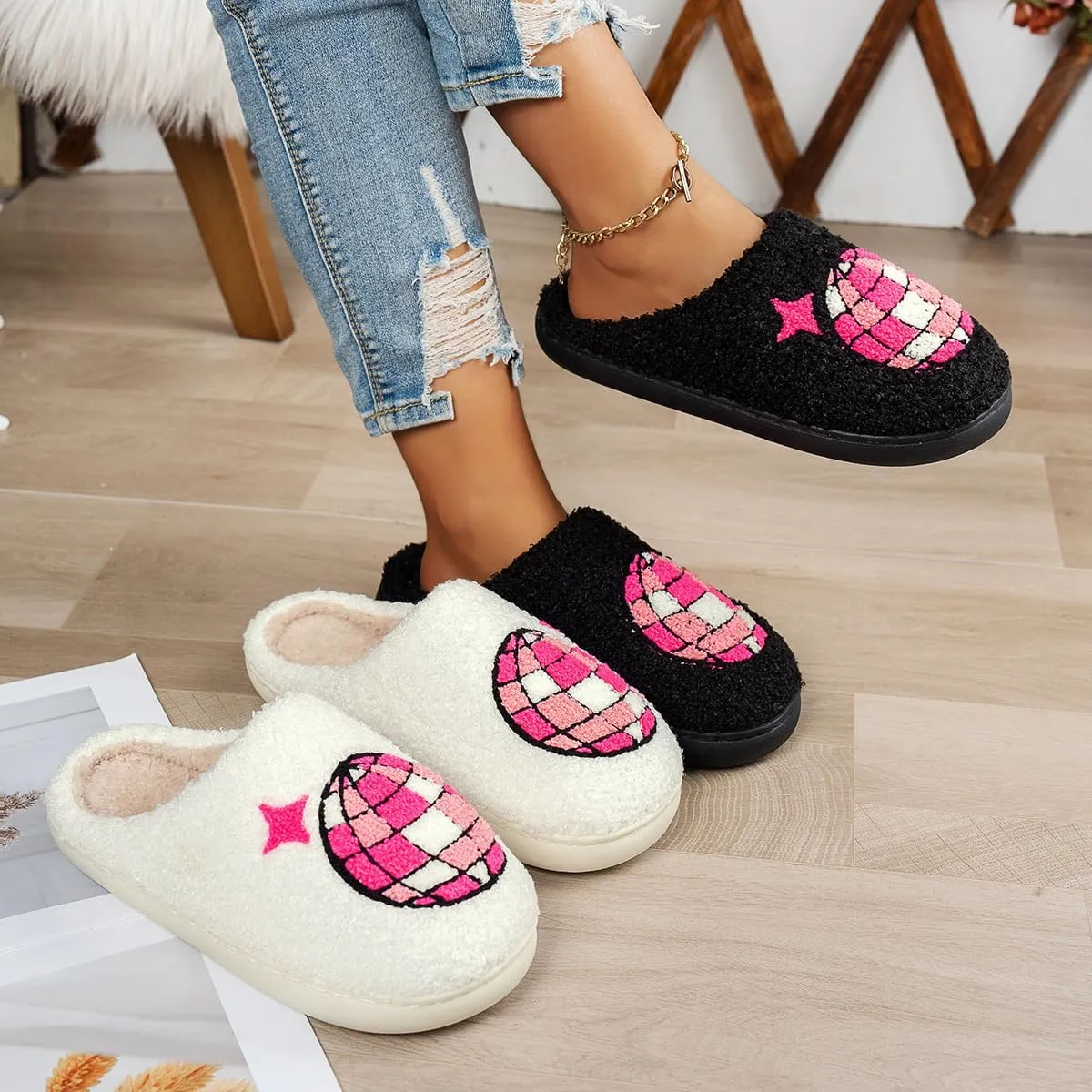 Women Slippers Cute House Slippers Soft Cozy Warm Slippers Plush Warm Home Shoes