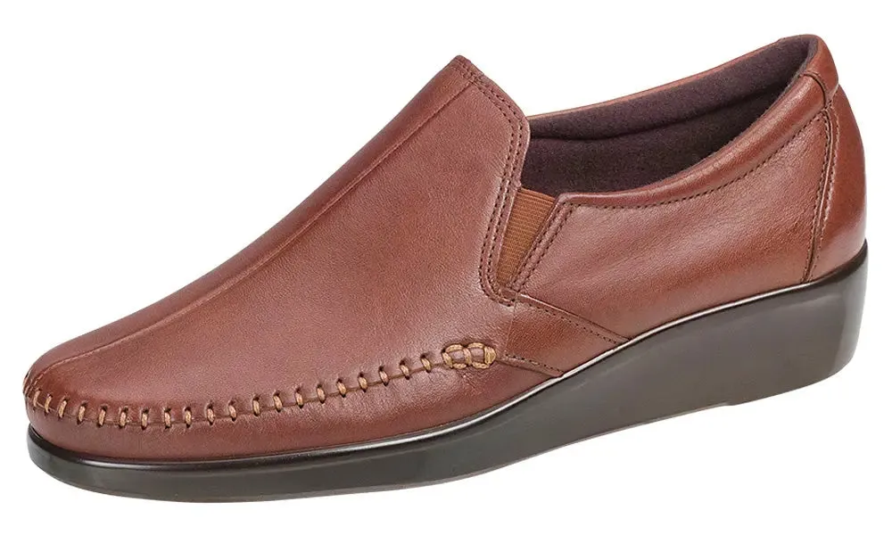 Women’s SAS Dream – Sleek Leather Slip-On with Cushioning & Flexibility