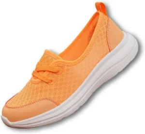 Women's Soft Sole Mesh Comfort Orthopedic Shoes Casual Lightweight Slip Ons Flat Arch Support Walking Sneakers