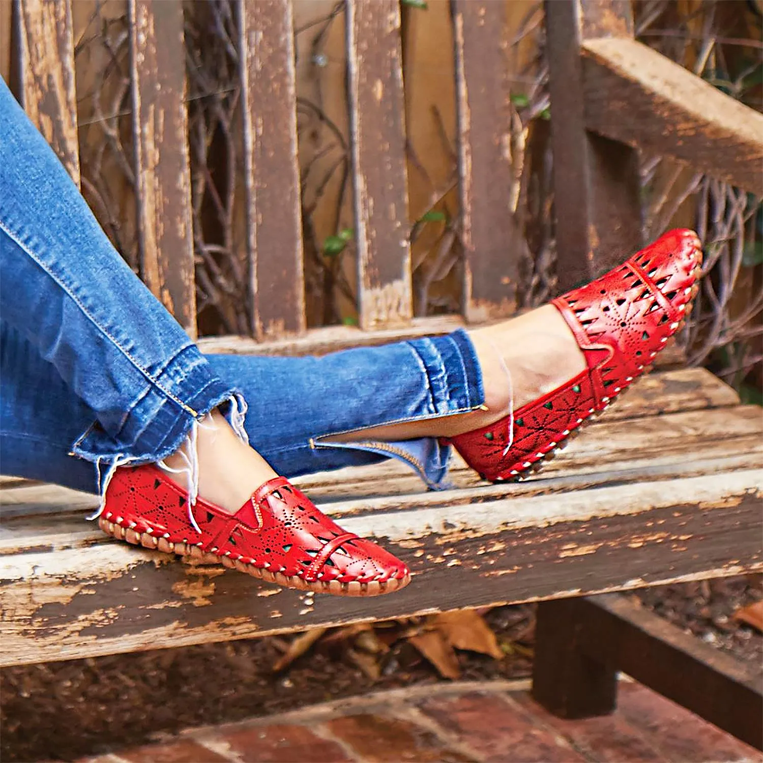 Women's Spring Step Fusaro Yellow Leather