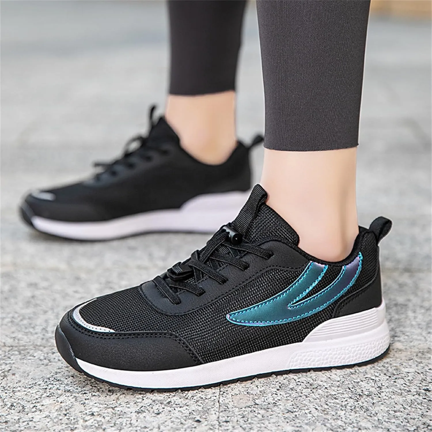 Womens Walking Shoes with Arch Support Wide Width Orthotic Athletic Sneakers Mesh Lightweight Breathable Low Top Sneaker Lace Up Running Shoes
