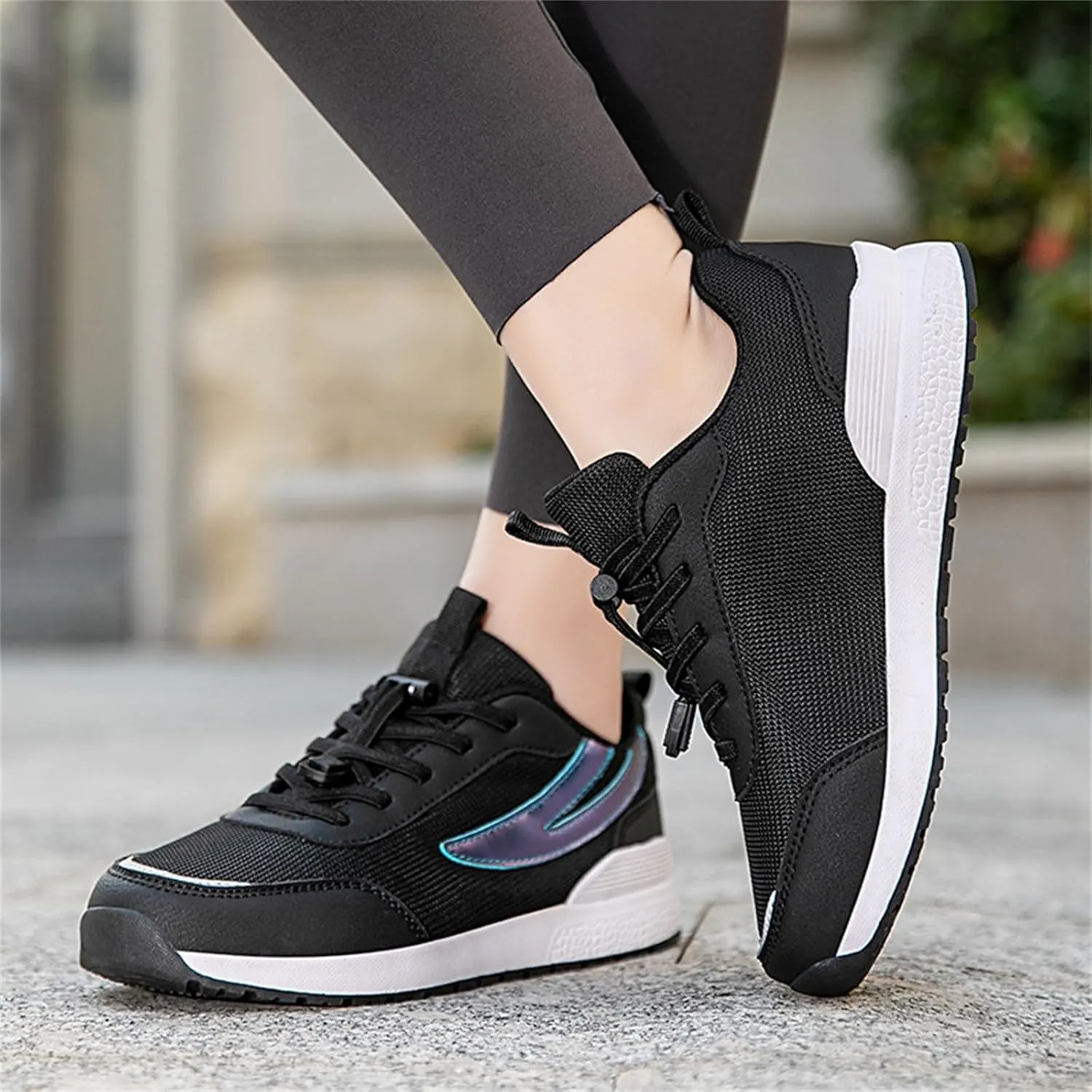 Womens Walking Shoes with Arch Support Wide Width Orthotic Athletic Sneakers Mesh Lightweight Breathable Low Top Sneaker Lace Up Running Shoes