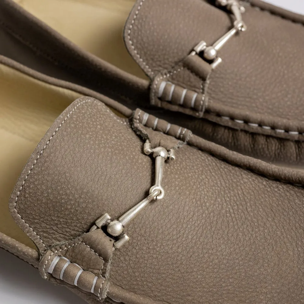 Zeazoo Cheetah Leather Loafers