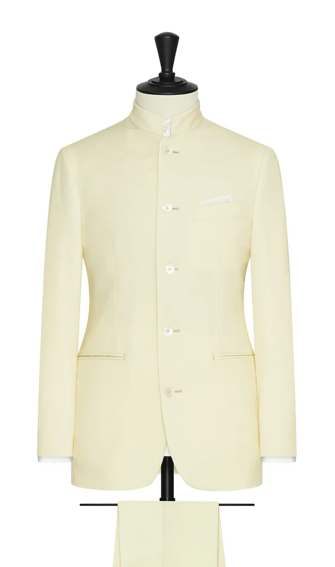 Zignone Ivory S120 Merino Wool Sablé