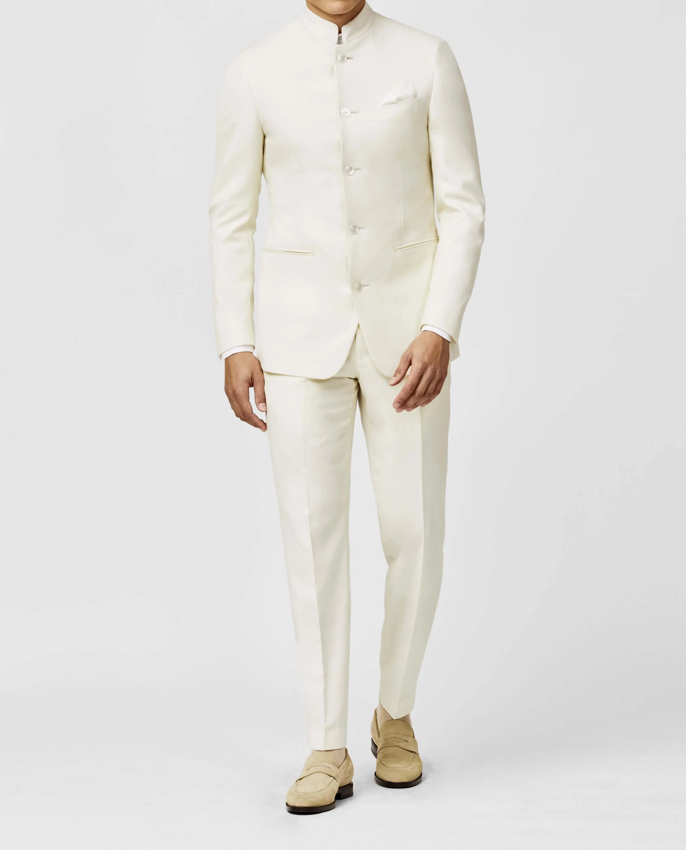 Zignone Ivory S120 Merino Wool Sablé